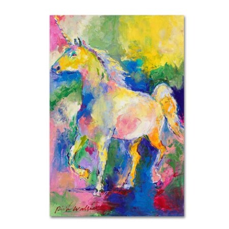 Richard Wallich 'Unicorn' Canvas Art,30x47